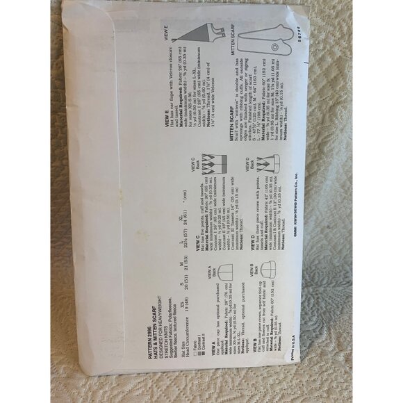 Kwik Sew Adult Child Hat Sewing Pattern sz XS S M L XL 2996 - uncut - Picture 5 of 9